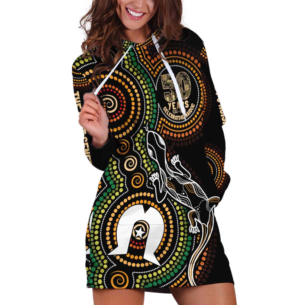 50 Years of NAIDOC Week Indigenous Hoodie Dress Honor The Past - Grace The Present