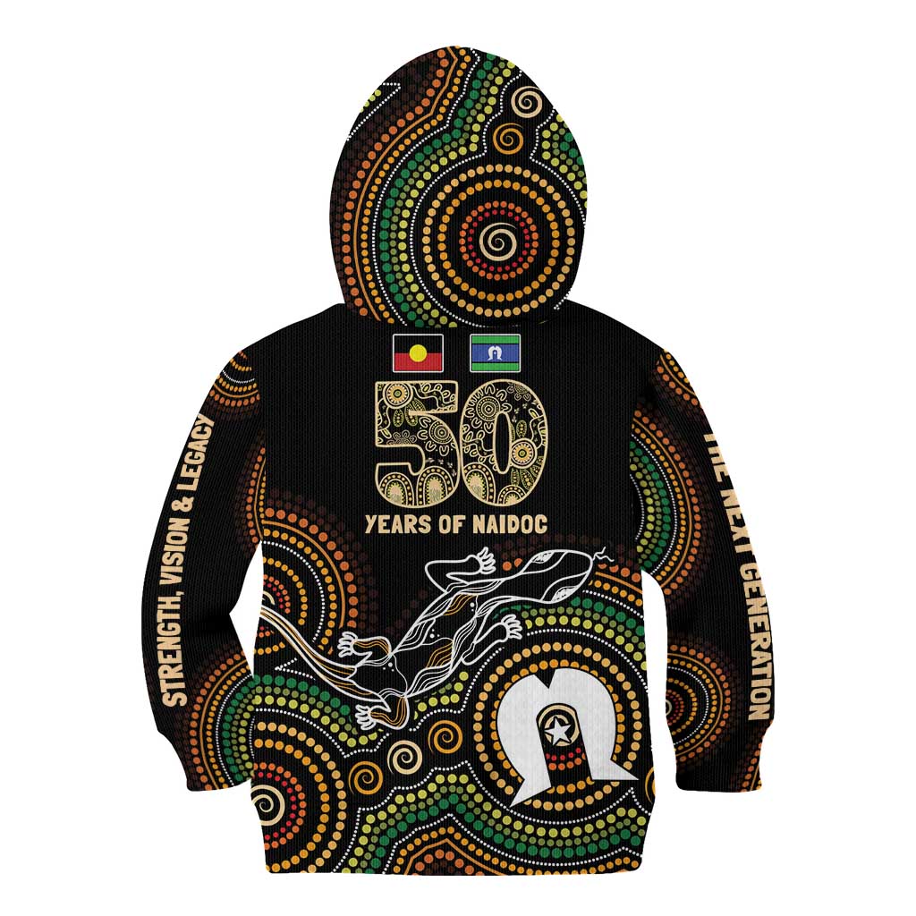 50 Years of NAIDOC Week Indigenous Kid Hoodie Honor The Past - Grace The Present