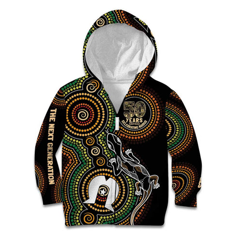 50 Years of NAIDOC Week Indigenous Kid Hoodie Honor The Past - Grace The Present