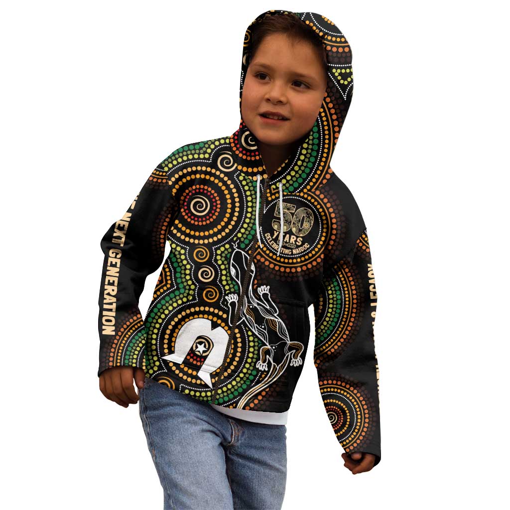50 Years of NAIDOC Week Indigenous Kid Hoodie Honor The Past - Grace The Present