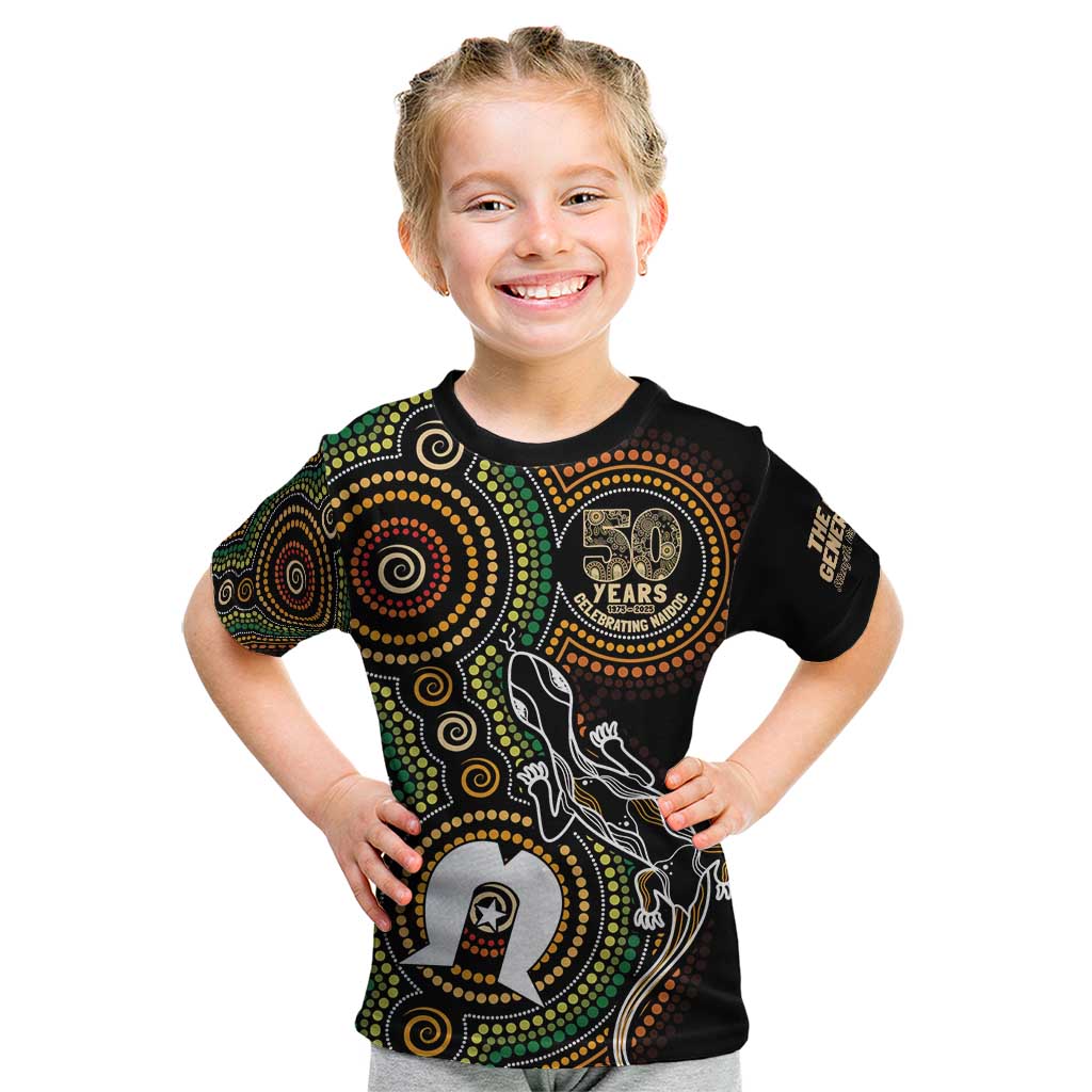 50 Years of NAIDOC Week Indigenous Kid T Shirt Honor The Past - Grace The Present