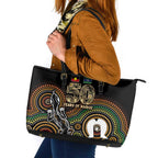 50 Years of NAIDOC Week Indigenous Leather Tote Bag Honor The Past - Grace The Present