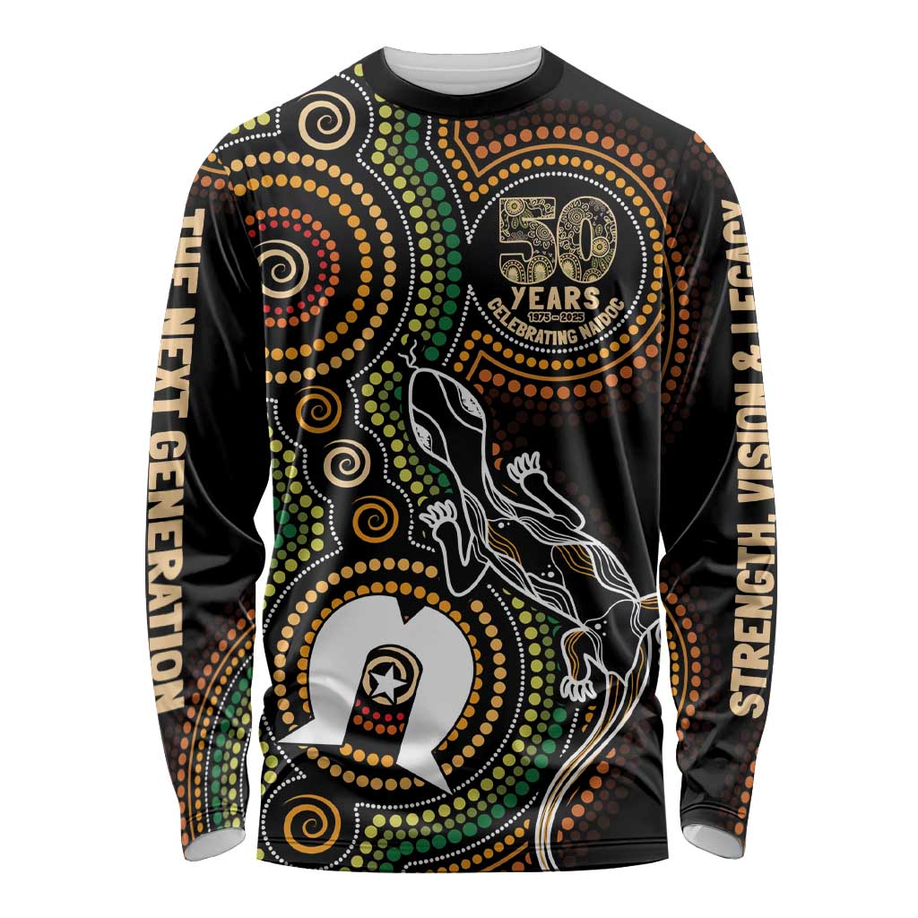 50 Years of NAIDOC Week Indigenous Long Sleeve Shirt Honor The Past - Grace The Present
