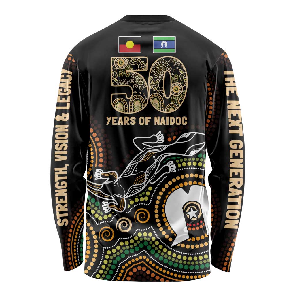50 Years of NAIDOC Week Indigenous Long Sleeve Shirt Honor The Past - Grace The Present