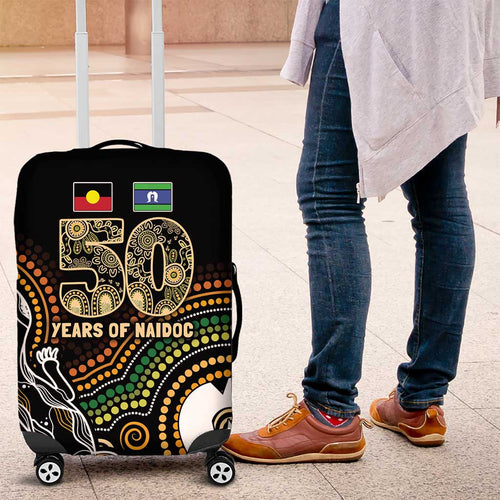 50 Years of NAIDOC Week Indigenous Luggage Cover Honor The Past - Grace The Present