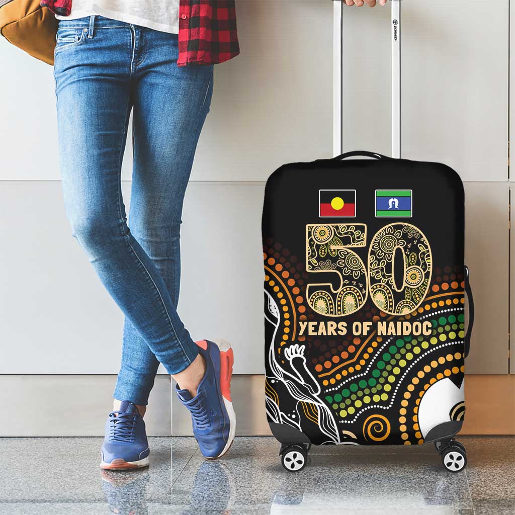 50 Years of NAIDOC Week Indigenous Luggage Cover Honor The Past - Grace The Present