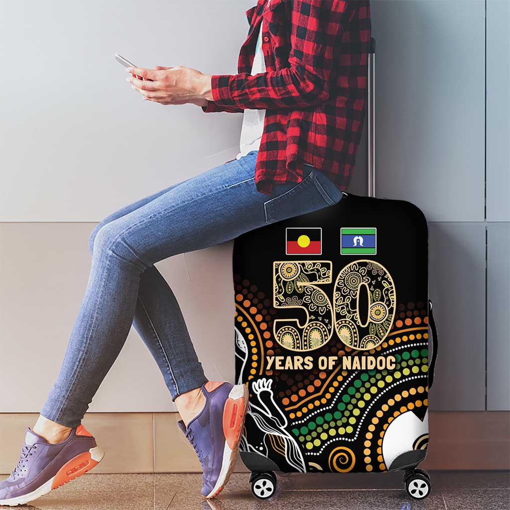 50 Years of NAIDOC Week Indigenous Luggage Cover Honor The Past - Grace The Present