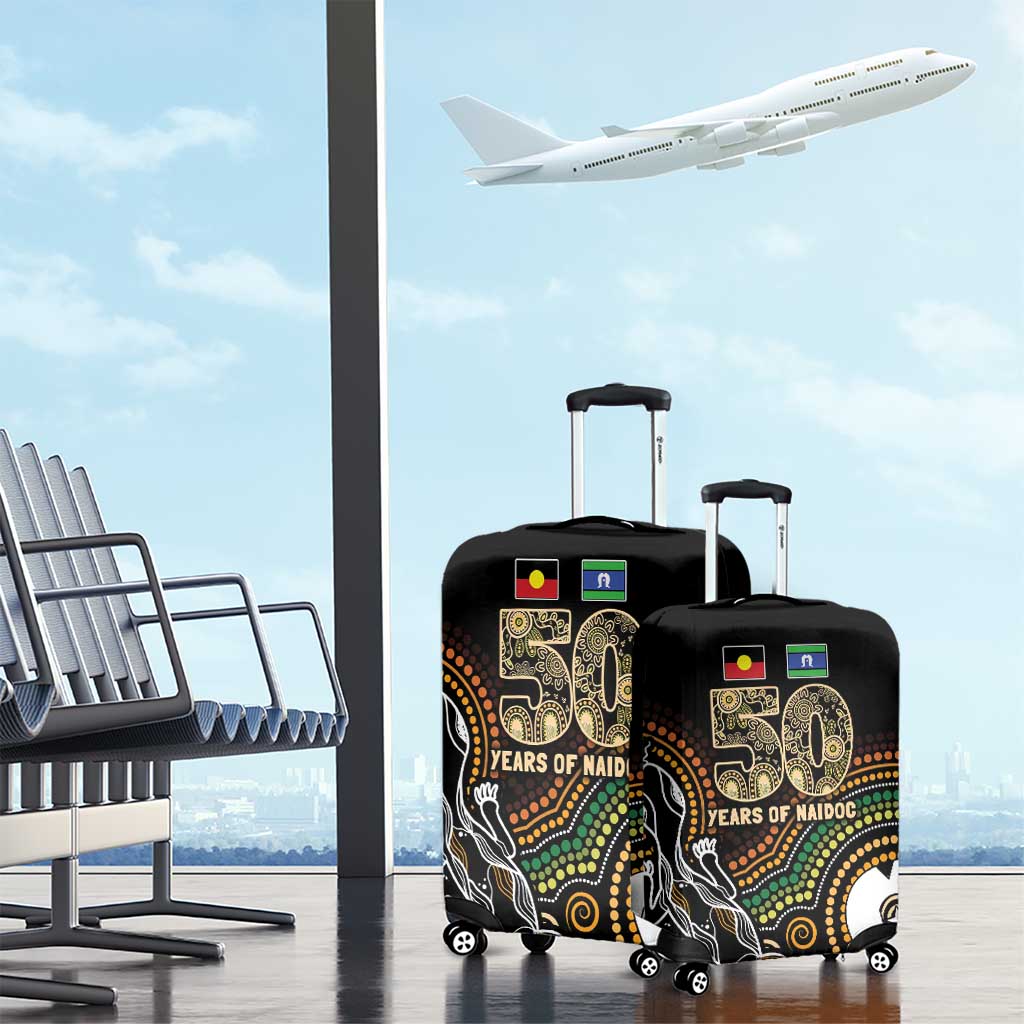 50 Years of NAIDOC Week Indigenous Luggage Cover Honor The Past - Grace The Present