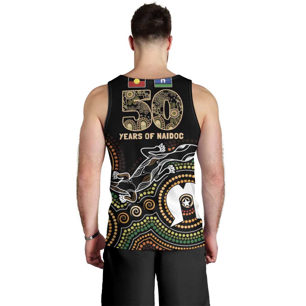 50 Years of NAIDOC Week Indigenous Men Tank Top Honor The Past - Grace The Present