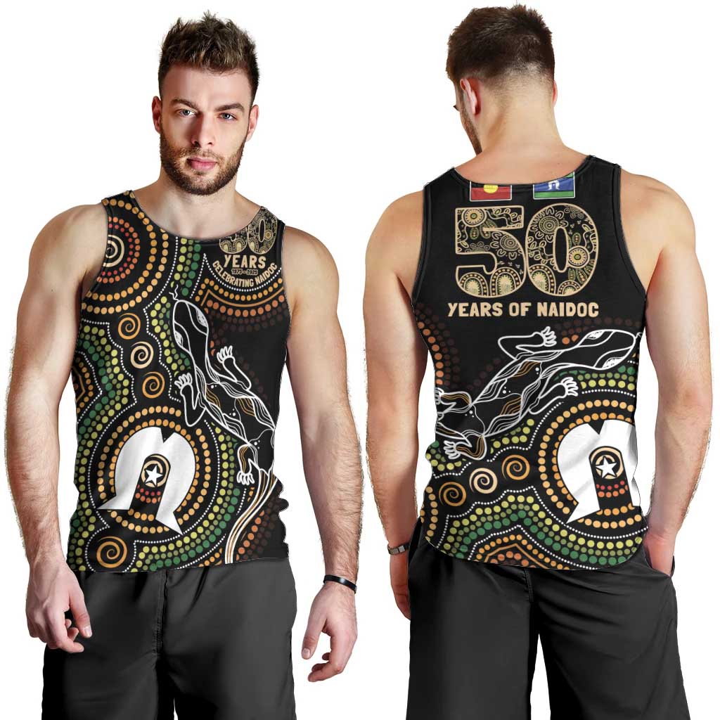 50 Years of NAIDOC Week Indigenous Men Tank Top Honor The Past - Grace The Present