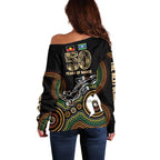 50 Years of NAIDOC Week Indigenous Off Shoulder Sweater Honor The Past - Grace The Present
