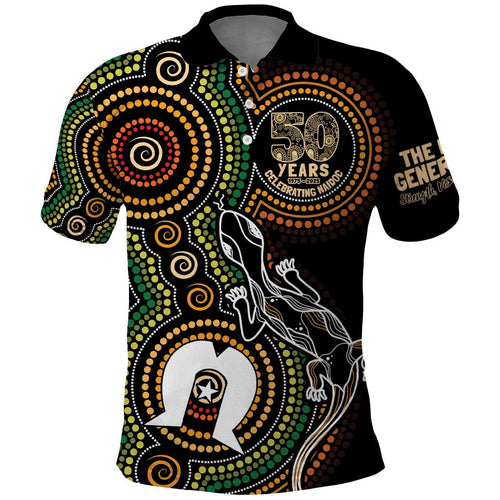 50 Years of NAIDOC Week Indigenous Polo Shirt Honor The Past - Grace The Present