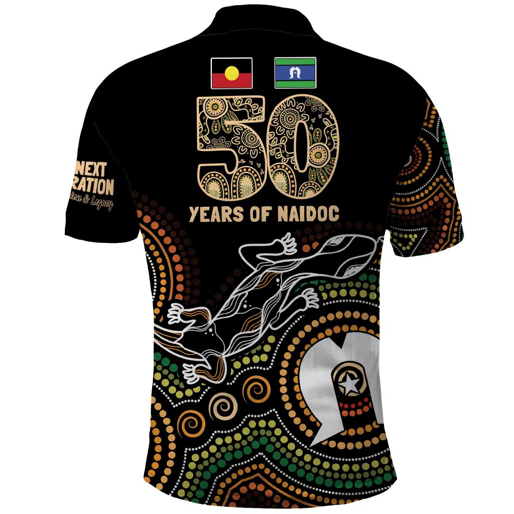 50 Years of NAIDOC Week Indigenous Polo Shirt Honor The Past - Grace The Present