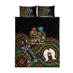 50 Years of NAIDOC Week Indigenous Quilt Bed Set Honor The Past - Grace The Present