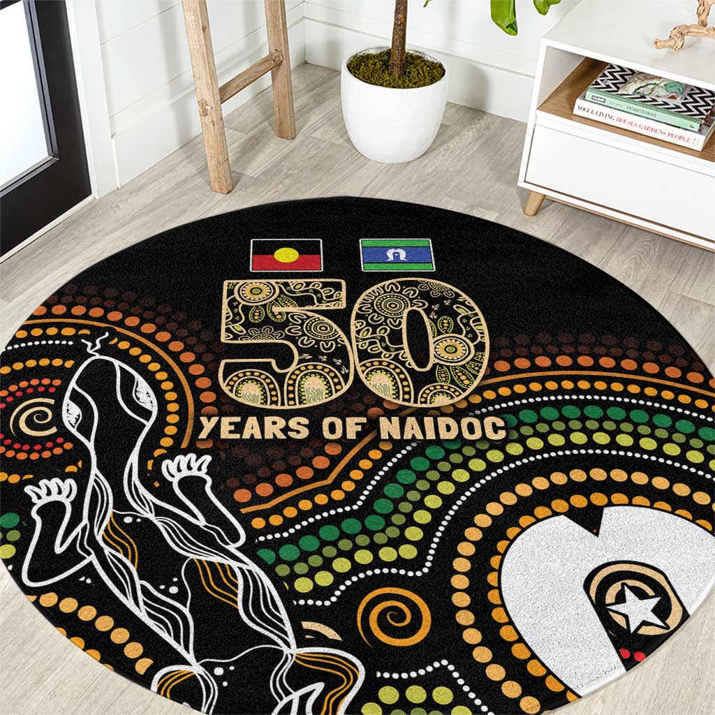 50 Years of NAIDOC Week Indigenous Round Carpet Honor The Past - Grace The Present