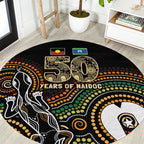 50 Years of NAIDOC Week Indigenous Round Carpet Honor The Past - Grace The Present