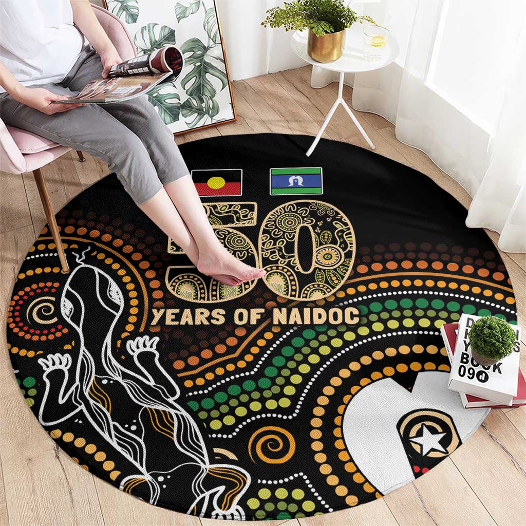 50 Years of NAIDOC Week Indigenous Round Carpet Honor The Past - Grace The Present
