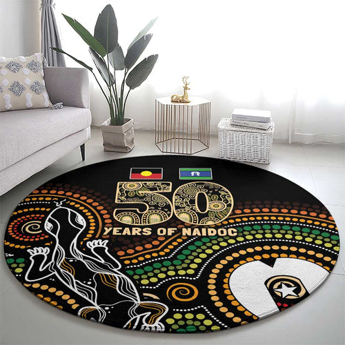 50 Years of NAIDOC Week Indigenous Round Carpet Honor The Past - Grace The Present