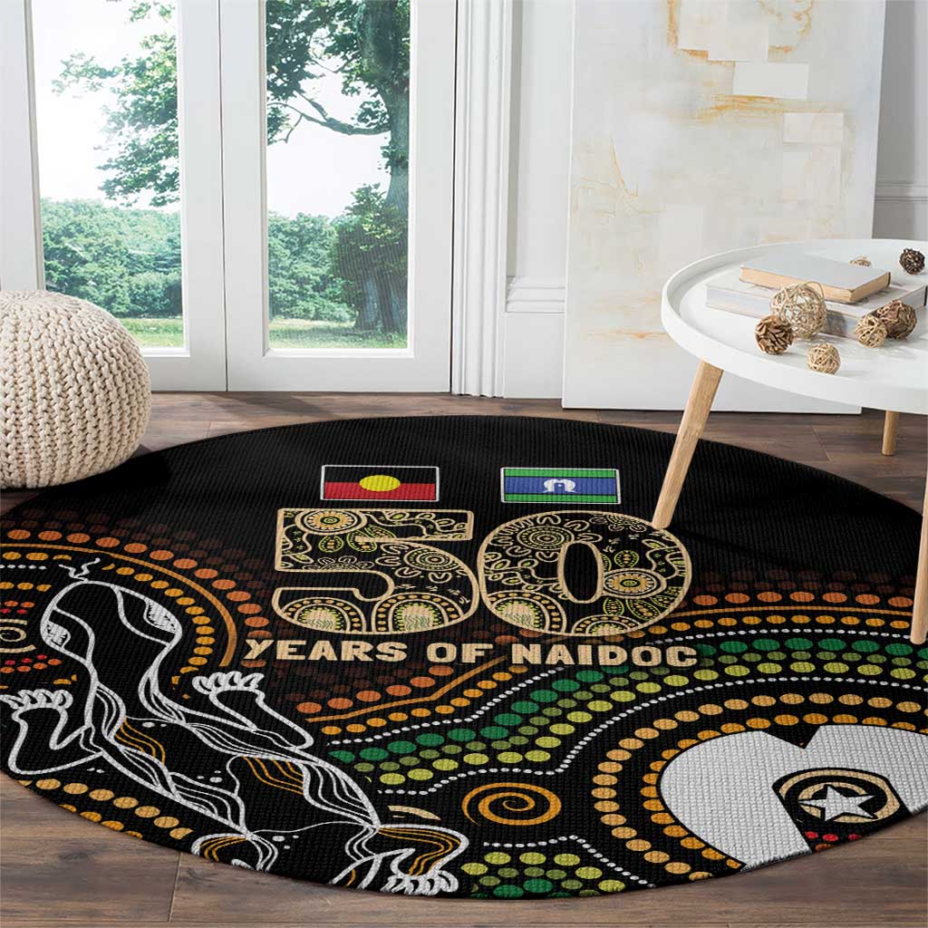 50 Years of NAIDOC Week Indigenous Round Carpet Honor The Past - Grace The Present