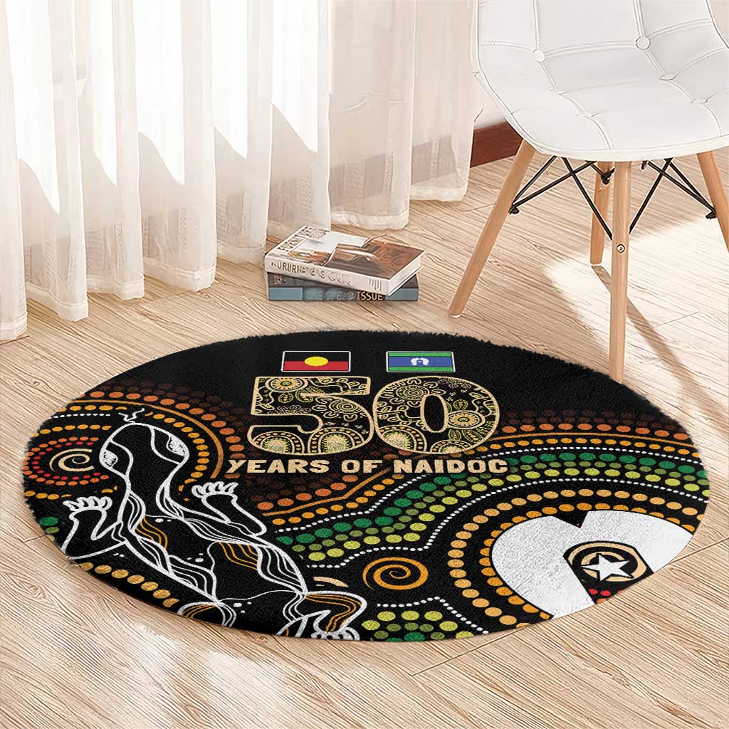 50 Years of NAIDOC Week Indigenous Round Carpet Honor The Past - Grace The Present