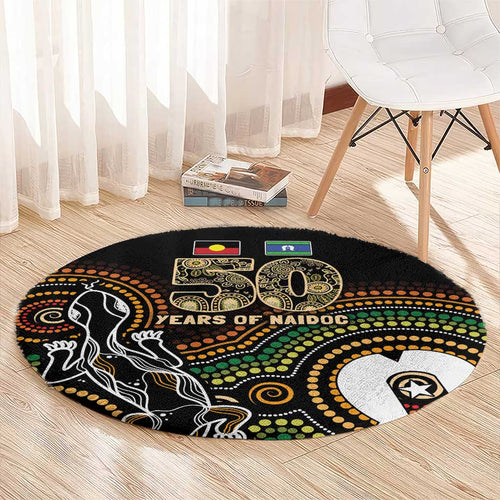 50 Years of NAIDOC Week Indigenous Round Carpet Honor The Past - Grace The Present
