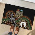 50 Years of NAIDOC Week Indigenous Rubber Doormat Honor The Past - Grace The Present