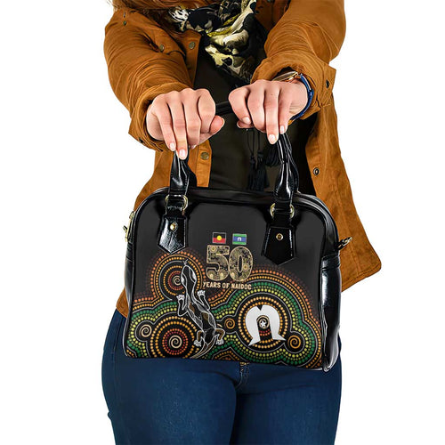 50 Years of NAIDOC Week Indigenous Shoulder Handbag Honor The Past - Grace The Present