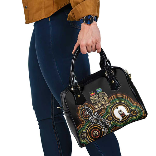 50 Years of NAIDOC Week Indigenous Shoulder Handbag Honor The Past - Grace The Present