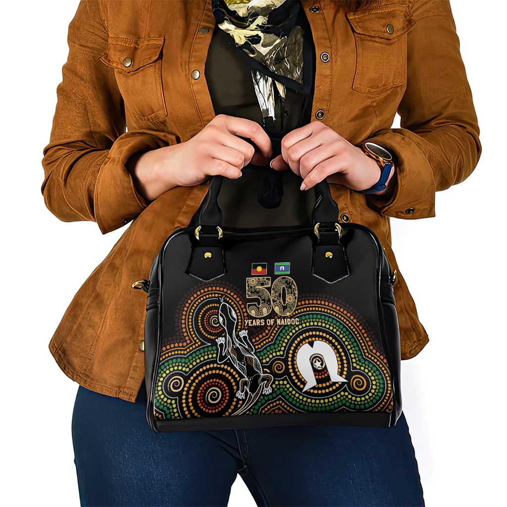 50 Years of NAIDOC Week Indigenous Shoulder Handbag Honor The Past - Grace The Present