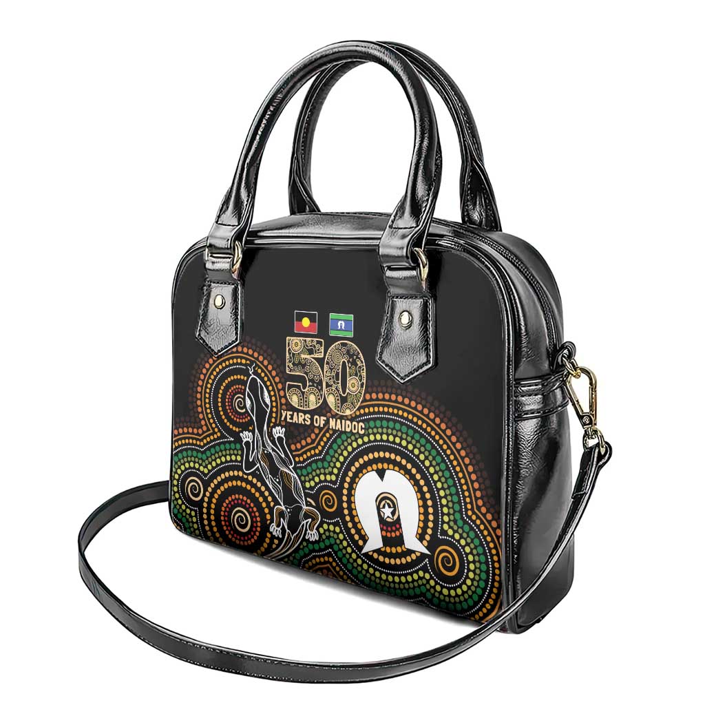 50 Years of NAIDOC Week Indigenous Shoulder Handbag Honor The Past - Grace The Present