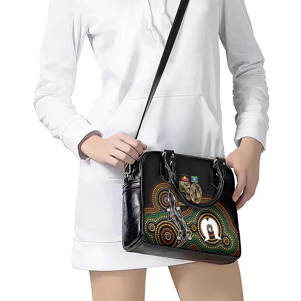 50 Years of NAIDOC Week Indigenous Shoulder Handbag Honor The Past - Grace The Present