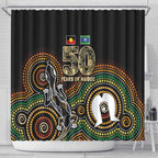 50 Years of NAIDOC Week Indigenous Shower Curtain Honor The Past - Grace The Present