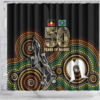 50 Years of NAIDOC Week Indigenous Shower Curtain Honor The Past - Grace The Present