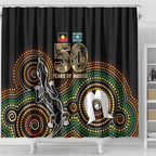 50 Years of NAIDOC Week Indigenous Shower Curtain Honor The Past - Grace The Present