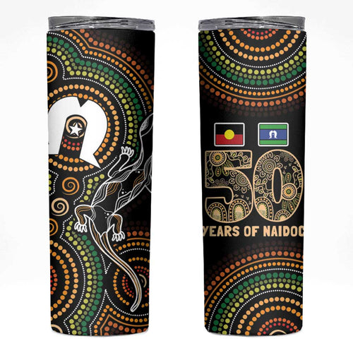 50 Years of NAIDOC Week Indigenous Skinny Tumbler Honor The Past - Grace The Present