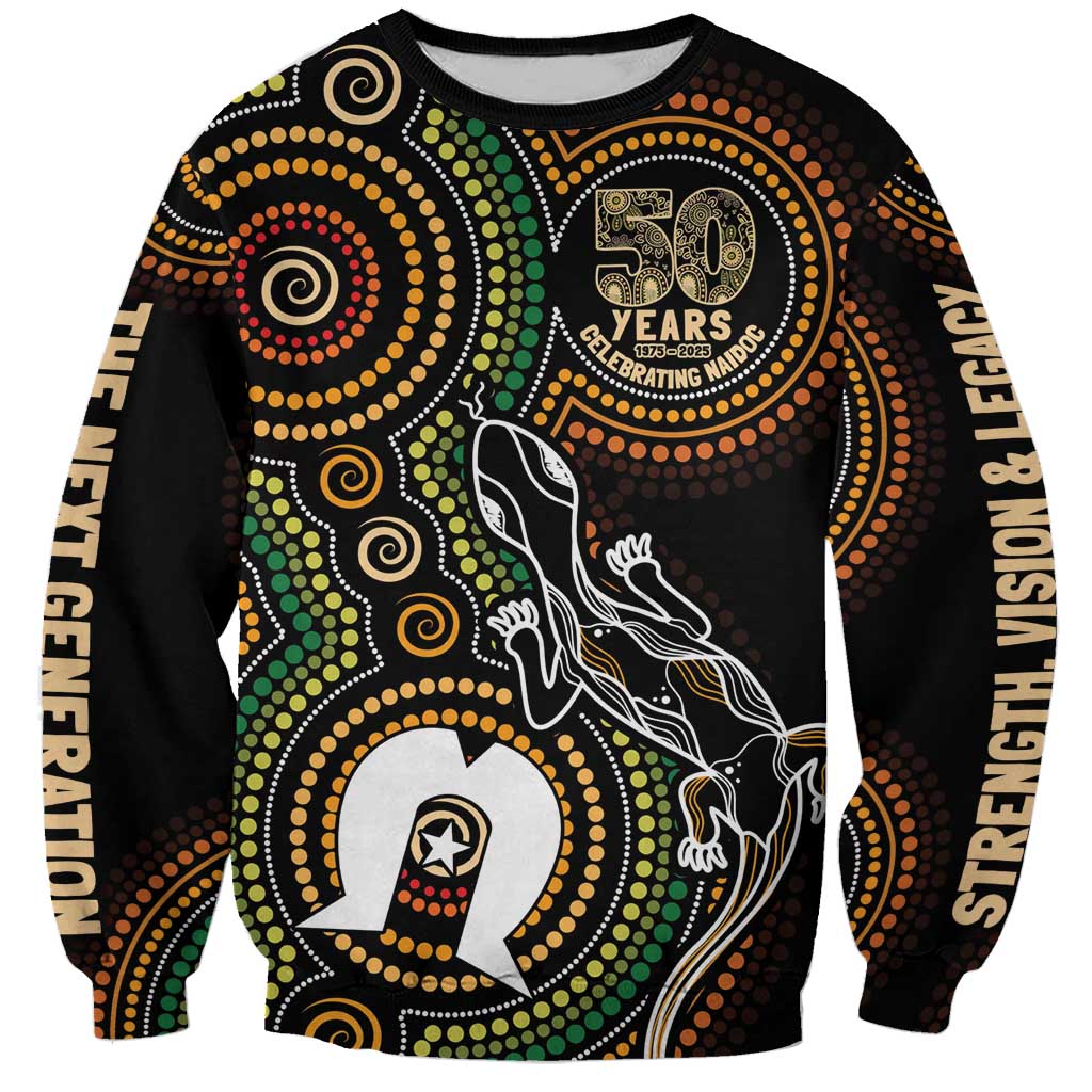 50 Years of NAIDOC Week Indigenous Sweatshirt Honor The Past - Grace The Present