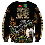 50 Years of NAIDOC Week Indigenous Sweatshirt Honor The Past - Grace The Present