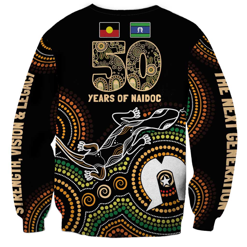 50 Years of NAIDOC Week Indigenous Sweatshirt Honor The Past - Grace The Present