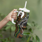 50 Years of NAIDOC Week Indigenous Tumbler With Handle Honor The Past - Grace The Present