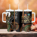 50 Years of NAIDOC Week Indigenous Tumbler With Handle Honor The Past - Grace The Present