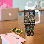 50 Years of NAIDOC Week Indigenous Tumbler With Handle Honor The Past - Grace The Present