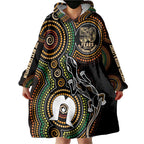 50 Years of NAIDOC Week Indigenous Wearable Blanket Hoodie Honor The Past - Grace The Present
