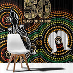 50 Years of NAIDOC Week Indigenous Window Curtain Honor The Past - Grace The Present