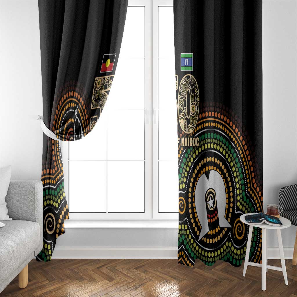 50 Years of NAIDOC Week Indigenous Window Curtain Honor The Past - Grace The Present