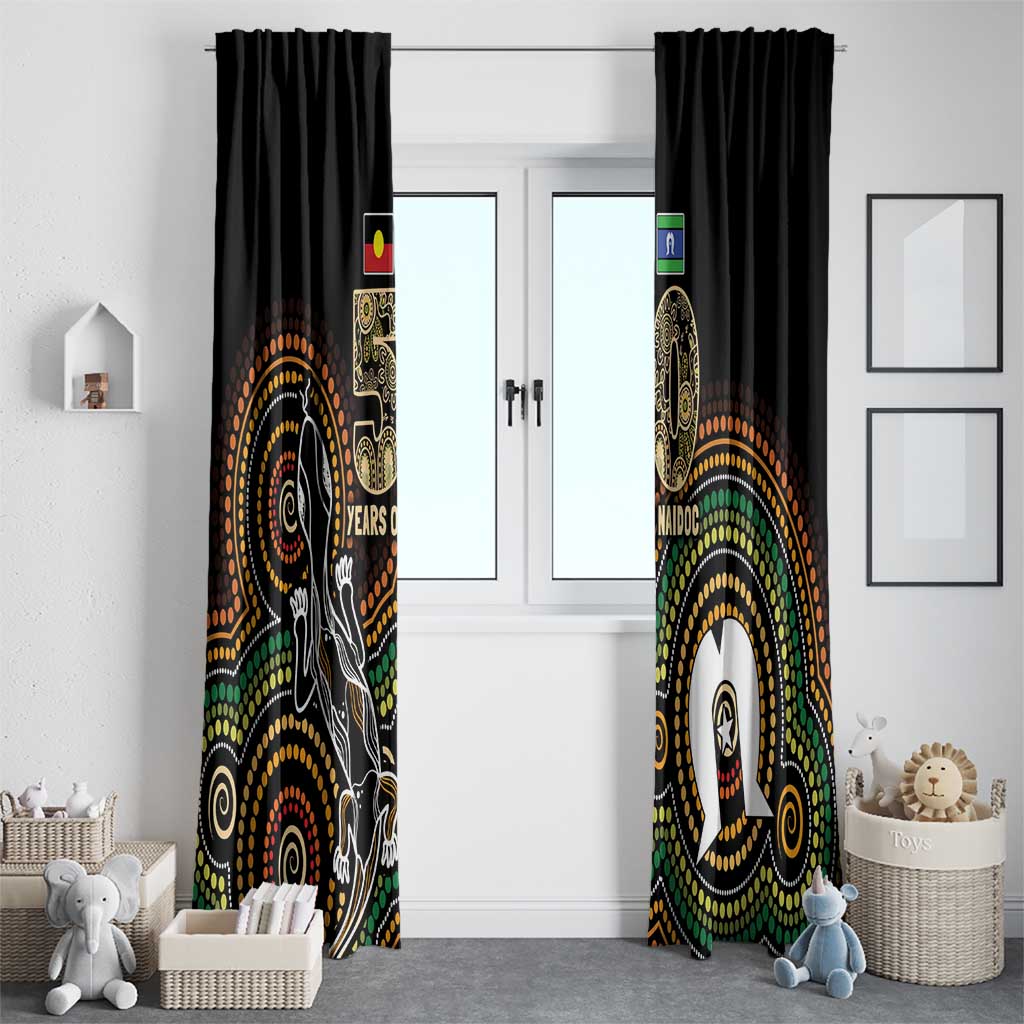 50 Years of NAIDOC Week Indigenous Window Curtain Honor The Past - Grace The Present