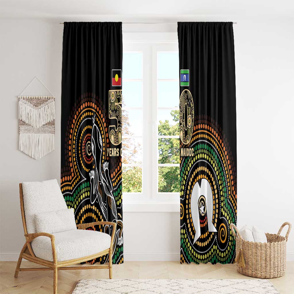 50 Years of NAIDOC Week Indigenous Window Curtain Honor The Past - Grace The Present