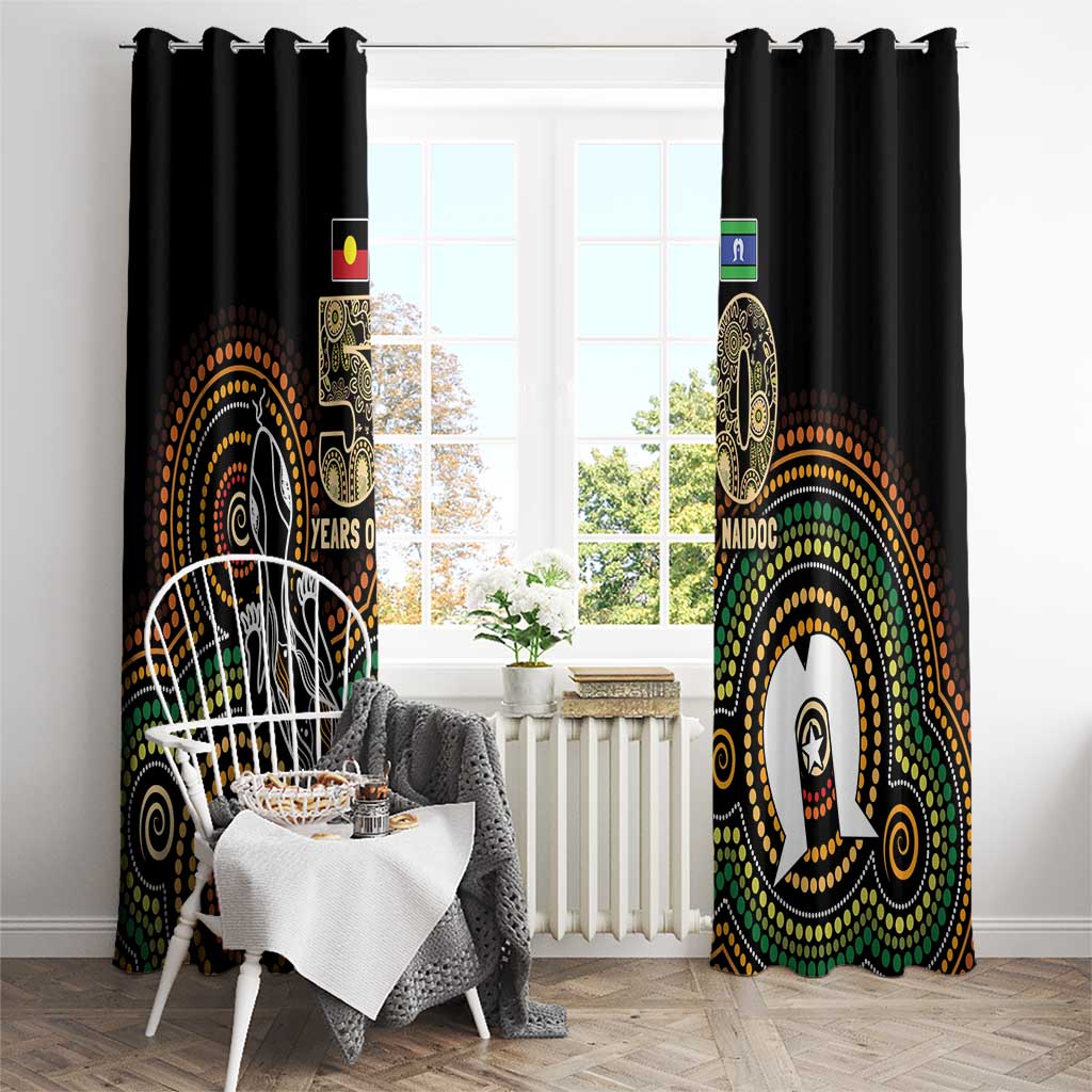 50 Years of NAIDOC Week Indigenous Window Curtain Honor The Past - Grace The Present