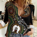 50 Years of NAIDOC Week Indigenous Women Casual Shirt Honor The Past - Grace The Present