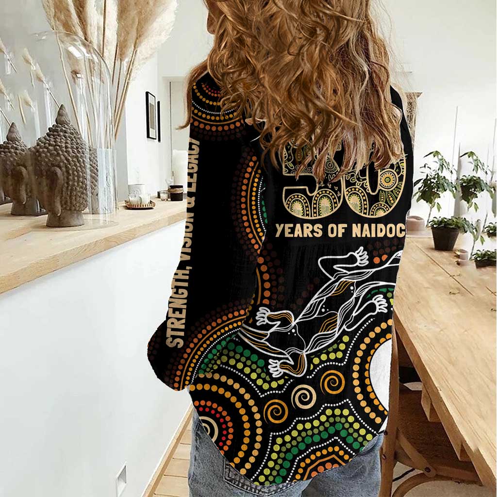 50 Years of NAIDOC Week Indigenous Women Casual Shirt Honor The Past - Grace The Present