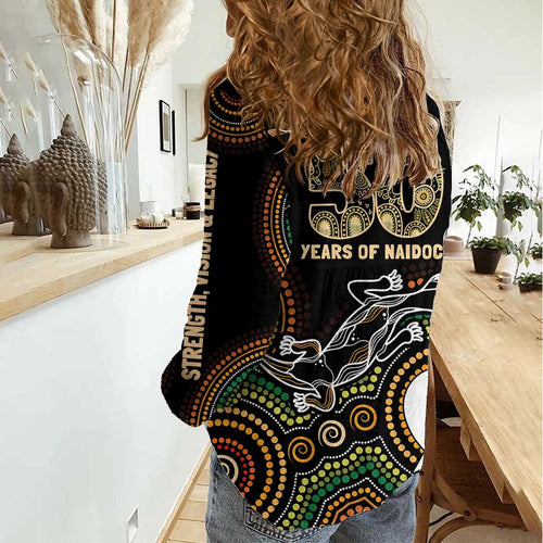 50 Years of NAIDOC Week Indigenous Women Casual Shirt Honor The Past - Grace The Present